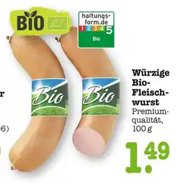 E-Center Bio würzige bio-fleischwurst Angebot