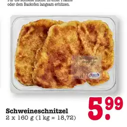 E-Center Schweineschnitzel Angebot