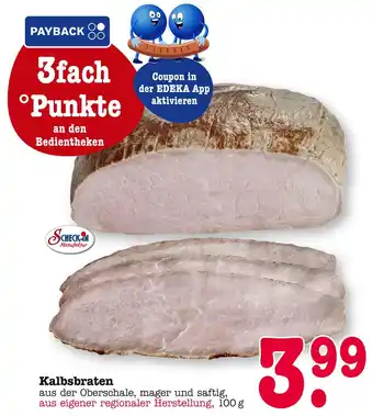 E-Center Scheck-in manufaktur kalbsbraten Angebot