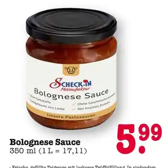 E-Center Scheck-in manufaktur bolognese sauce Angebot