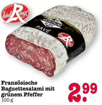 E-Center Montagne noire französische baguettesalami mit grünem pfeffer Angebot