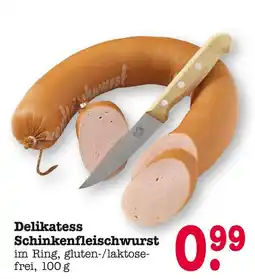 E-Center Delikatess schinkenfleischwurst Angebot