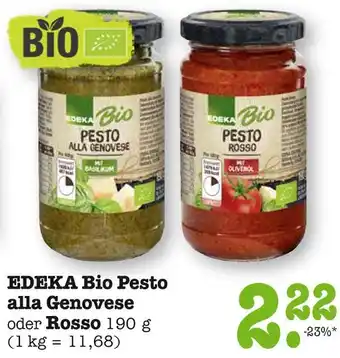 E-Center Edeka bio pesto alla genovese Angebot