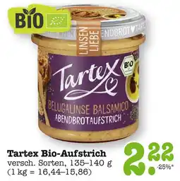E-Center Tartex bio-aufstrich belugalinse balsamico Angebot