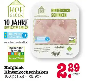 E-Center Hofglück hinterkochschinken Angebot
