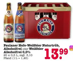 E-Center Paulaner hefe-weißbier naturtrüb Angebot