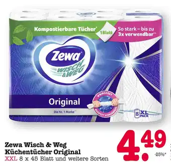 E-Center Zewa wisch & weg küchentücher original Angebot