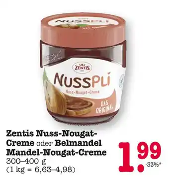 E-Center Zentis nuss-nougat-creme Angebot