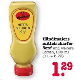 E-Center Händlmaier mittelscharfer senf Angebot