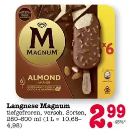 E-Center Langnese magnum magnum almond Angebot