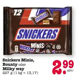 E-Center Snickers snickers minis Angebot