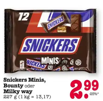 E-Center Snickers snickers minis Angebot