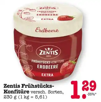 E-Center Zentis frühstücks-konfitüre erdbeere Angebot