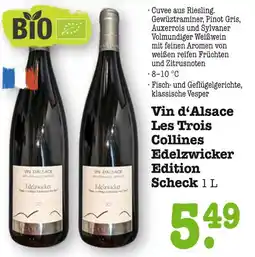 E-Center Les trois collines vin d'alsace edelzwicker edition scheck Angebot