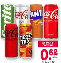 E-Center Coca-cola, auch zero, mezzo mix oder fanta Angebot