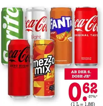 E-Center Coca-cola, auch zero, mezzo mix oder fanta Angebot
