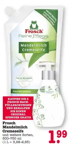 E-Center Frosch mandelmilch cremeseife Angebot