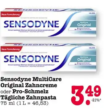 E-Center Sensodyne multicare original zahncreme Angebot