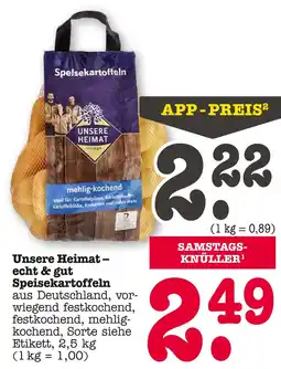 E-Center Unsere heimat speisekartoffeln Angebot