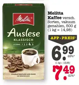 E-Center Melitta kaffee auslese klassisch Angebot