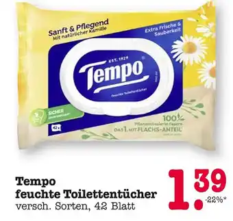 E-Center Tempo feuchte toilettentücher Angebot
