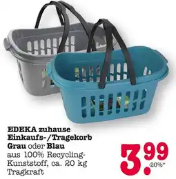 E-Center Edeka zuhause einkaufs-/tragekorb grau Angebot