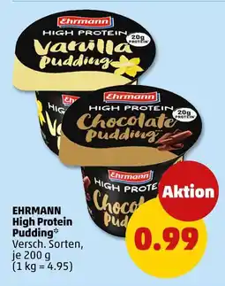PENNY Ehrmann high protein pudding Angebot