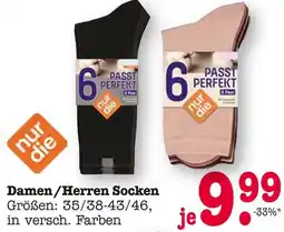 E-Center Nur die damen/herren socken Angebot