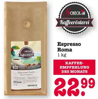 E-Center Check-in kaffeerösterei espresso roma Angebot