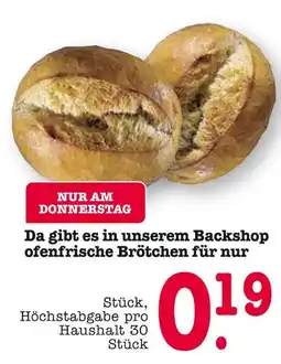E-Center Ofenfrische brötchen Angebot