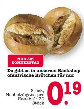 E-Center Ofenfrische brötchen Angebot