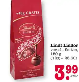 E-Center Lindt lindor Angebot