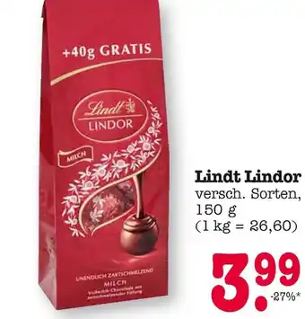 E-Center Lindt lindor Angebot