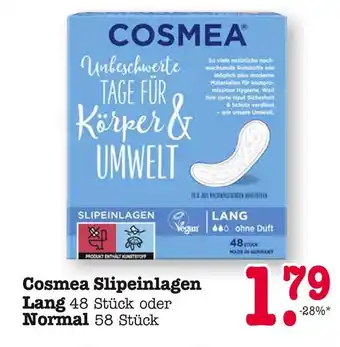 E-Center Cosmea slipeinlagen lang Angebot