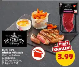 PENNY Butcher's by penny frisches hüftsteak Angebot