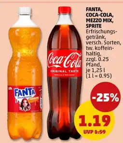 PENNY Fanta, coca-cola, mezzo mix, sprite Angebot