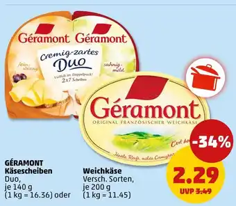 PENNY Géramont käsescheiben duo Angebot