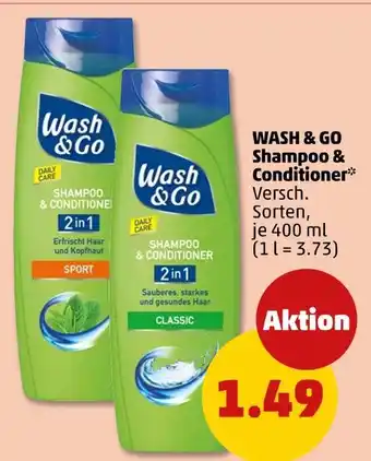 PENNY Wash & go shampoo & conditioner sport Angebot