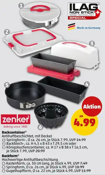 PENNY Zenker springform backcontainer Angebot