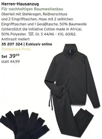 Tchibo Herren-hausanzug Angebot