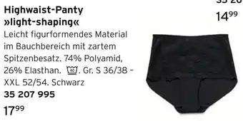 Tchibo Highwaist-panty light-shaping Angebot