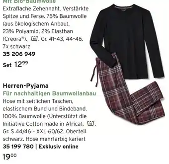 Tchibo Herren-pyjama Angebot