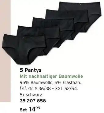 Tchibo 5 pantys Angebot