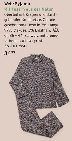 Tchibo Web-pyjama Angebot