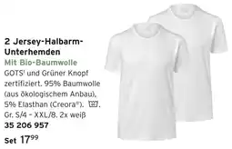 Tchibo 2 jersey-halbarm-unterhemden Angebot