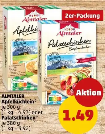 PENNY Almtaler apfelküchlein oder palatschinken Angebot