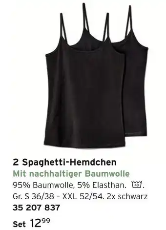 Tchibo 2 spaghetti-hemdchen Angebot