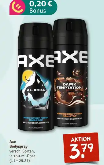 nahkauf Axe axe bodyspray Angebot
