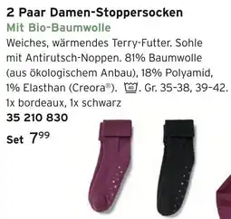 Tchibo 2 paar damen-stoppersocken Angebot