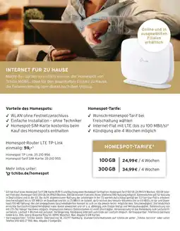 Tchibo Homespot-router lte tp-link Angebot